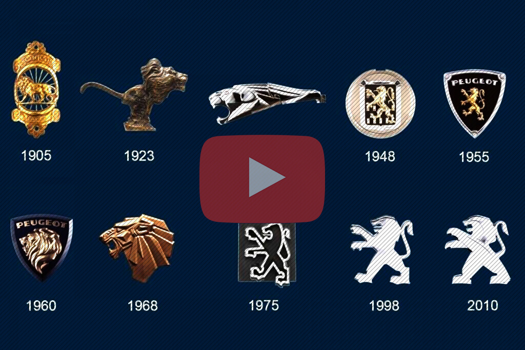 Evolução Logo Peugeot