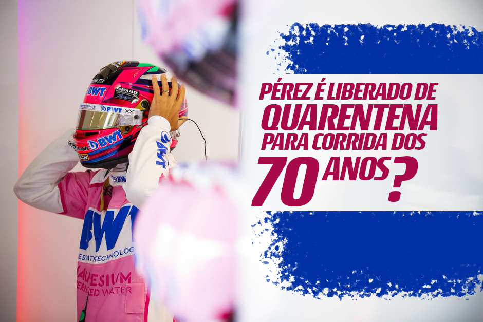 Pérez é liberado de quarentena e depende de teste negativo para correr GP dos 70 Anos